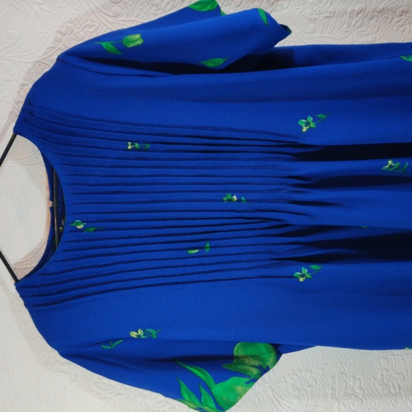 Main Street Classics Vintage Tropical Short Sleeve Maxi Floral 1988 Dress - Picture 4 of 14